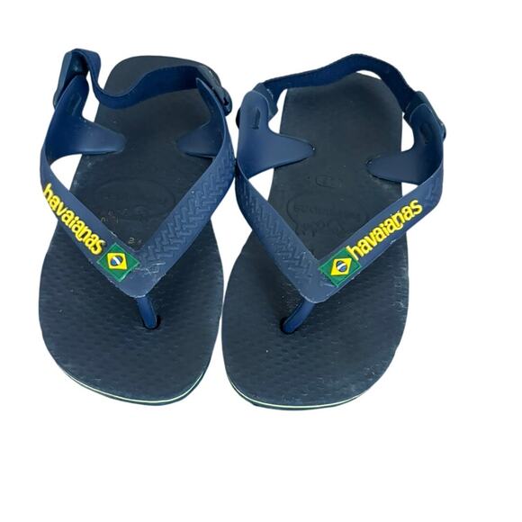 Havaianas Baby Flip Flops Size 22 Blue - Picture 2 of 6
